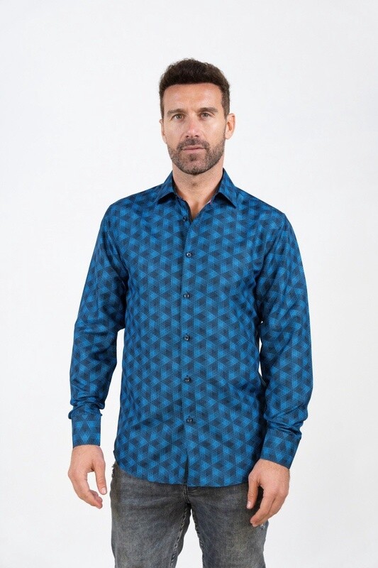 MEN&#39;S PRINTED LONG SLEEVE SHIRT