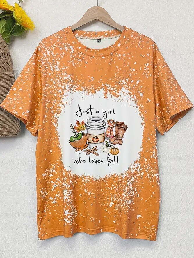 Plus Just a Girl Who Loves Fall Tee