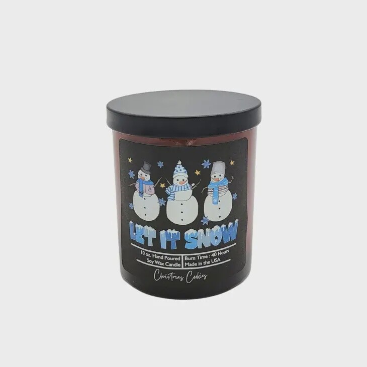 Let it Snow Candle