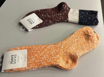 Crew Solid Slub Socks