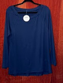 Blue Knit Tunic Top