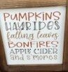 Fall Subway Sign