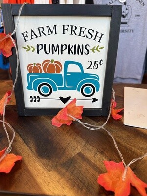 Farm Fresh Pumpkins Sign