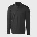 Men&#39;s Long Sleeve Black Polo