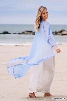MESH OPEN FRONT CARDIGAN
