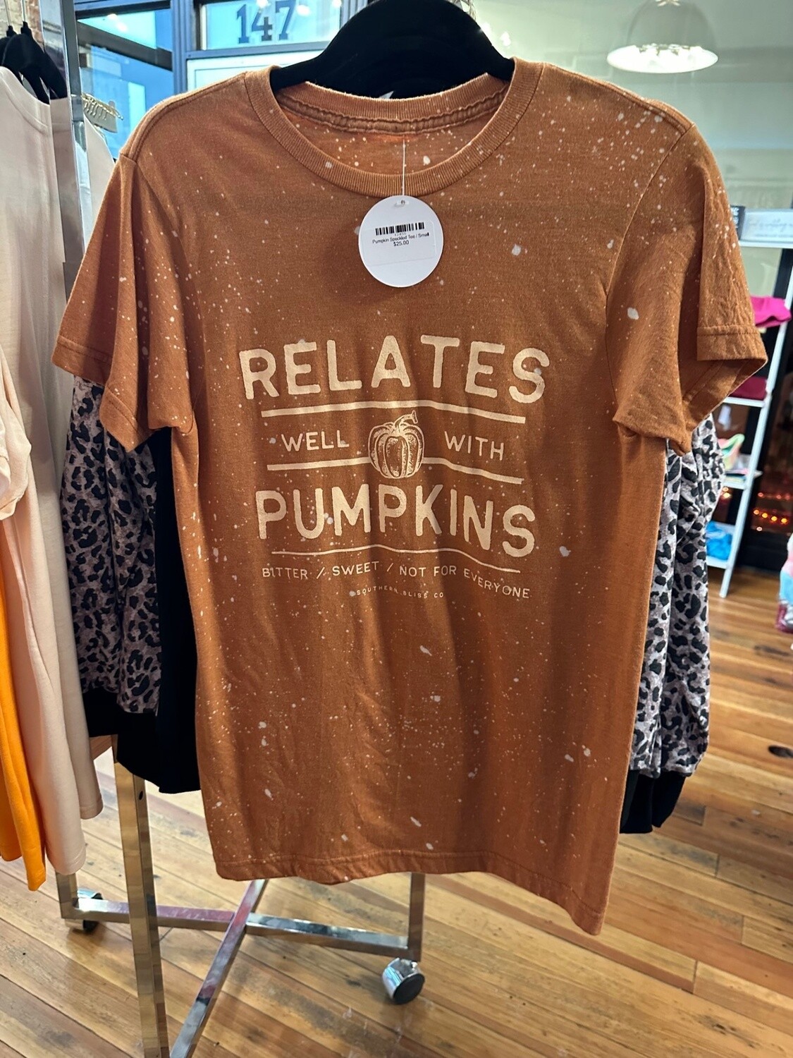 Pumpkin Speckled Tee