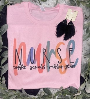 Nurse Coffee Scrubs Tee