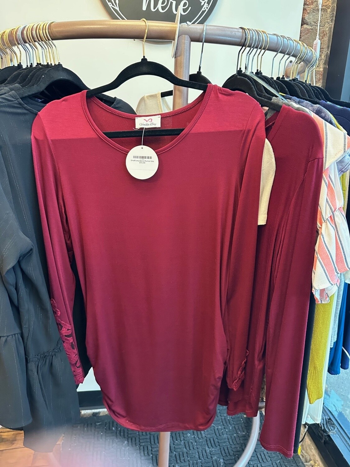 Small Long Sleeve Ruched Side