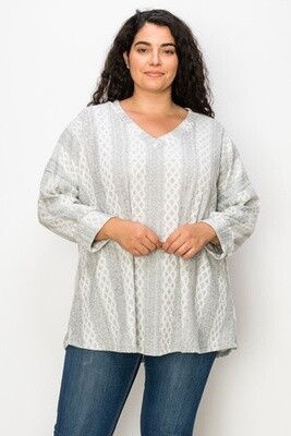XPlus Print VNeck