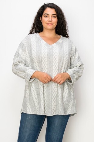 XPlus Print VNeck