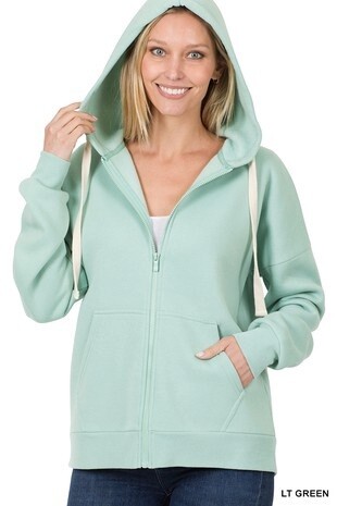 ZIPPER HOODIE SWEAT JACKET