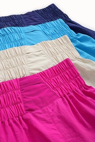PLUS WINDBREAKER SMOCKED WAISTBAND RUNNING SHORTS