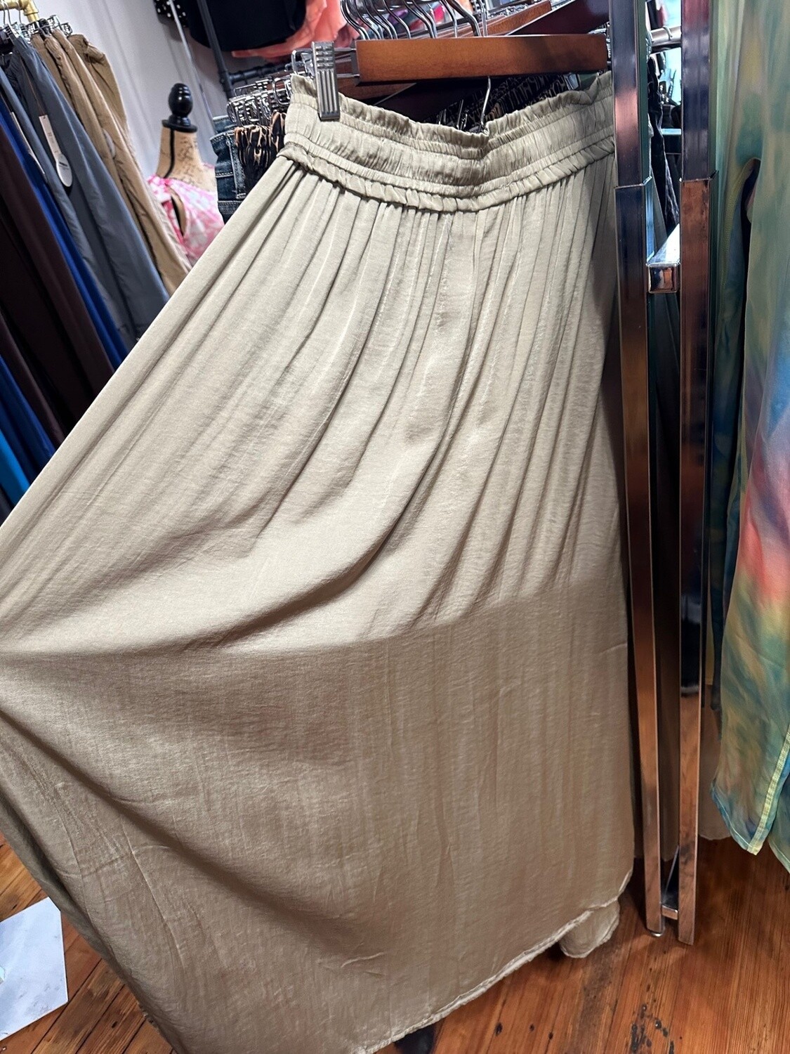 Olive Pencil Skirt