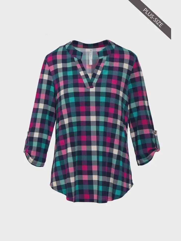 Plus Size Multicolor Flowy Lizzy Top