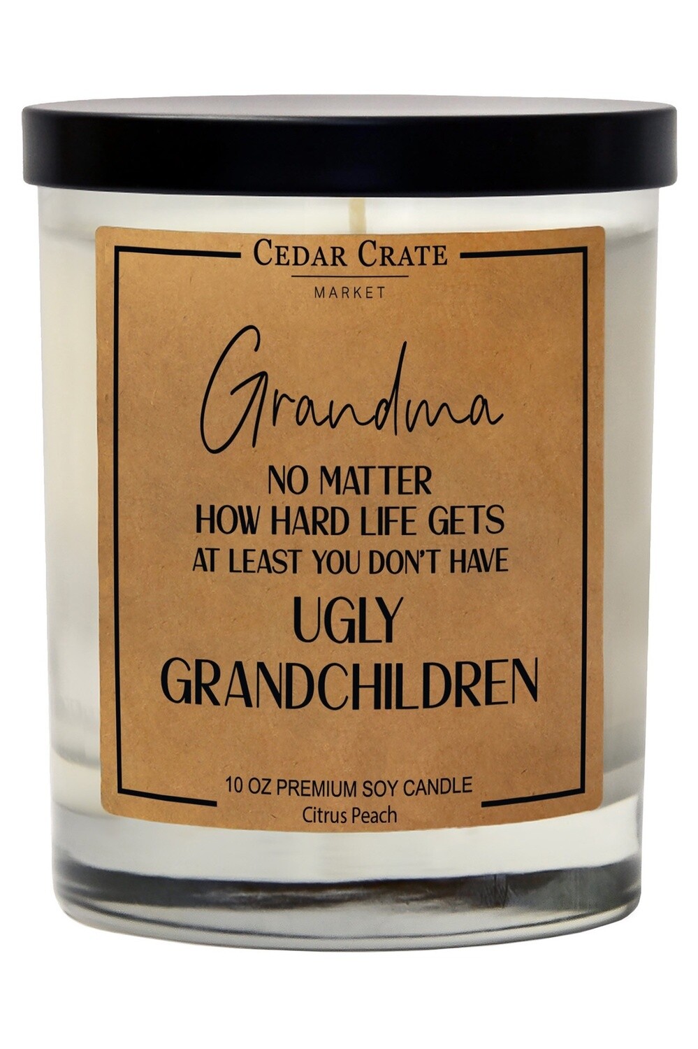 Grandma No Matter How Hard Life Gets Candle