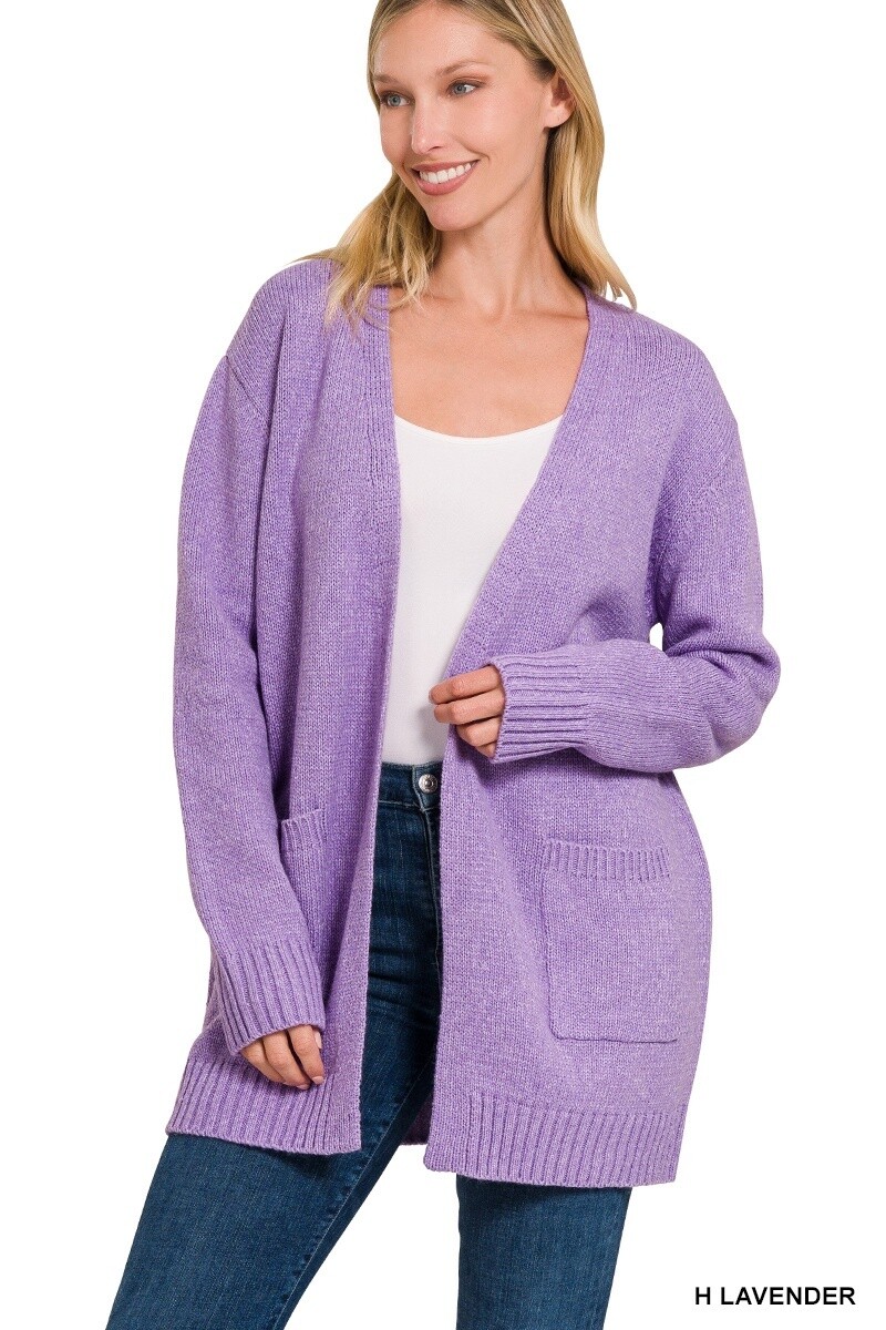 OPEN FRONT SWEATER CARDIGAN