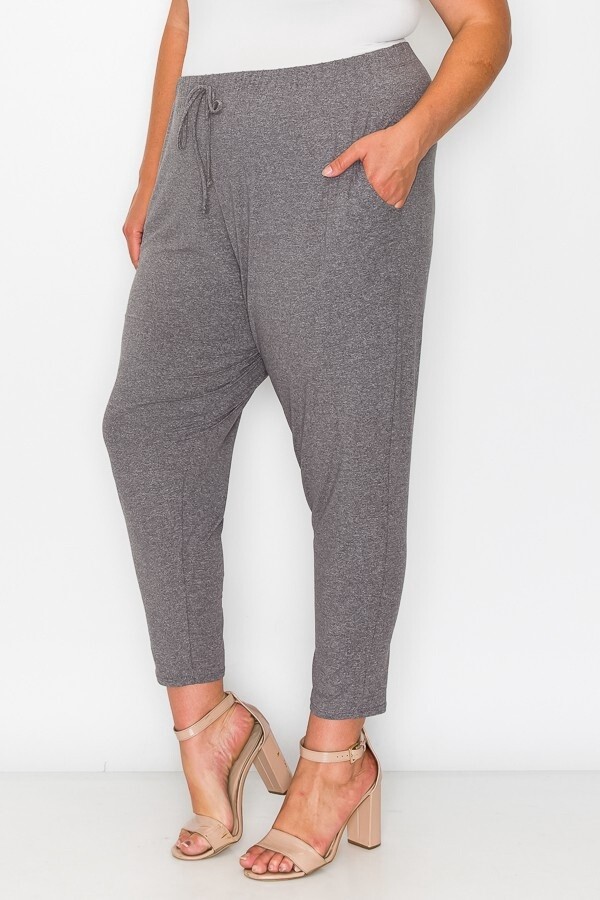 Extended Plus Jogger Pants, Size: 3X, Colour: Grey