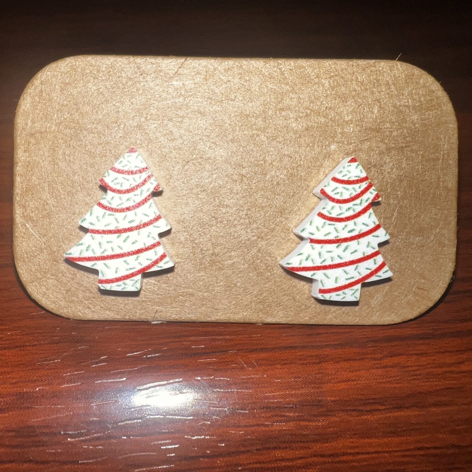Christmas Tree Cake Earring