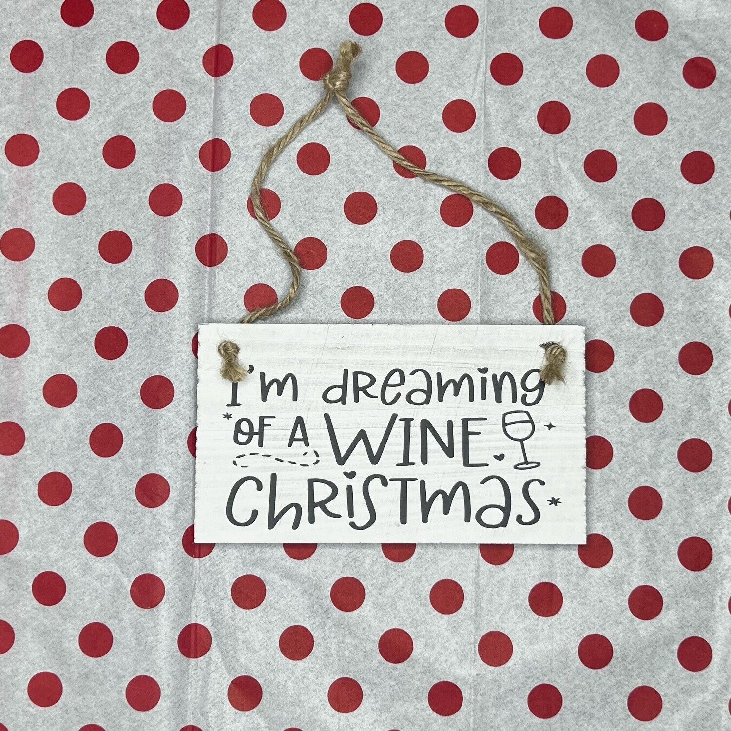 Wine Christmas Sign