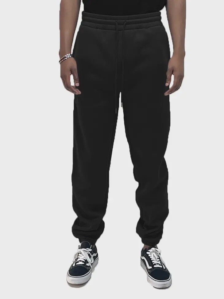 Men&#39;s Basic Solid Sweat Pants, Size: Small, Colour: Black