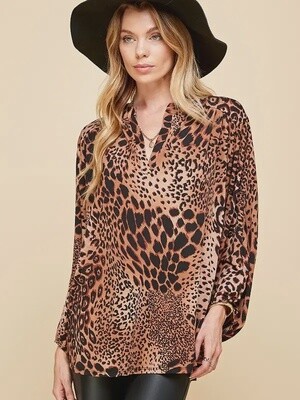Leopard Gabby Long Sleeve Top