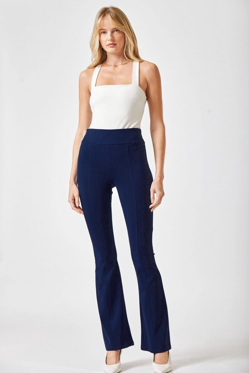 PLUS Magic High Waisted Kick Flare, Size: 1X, Colour: Navy