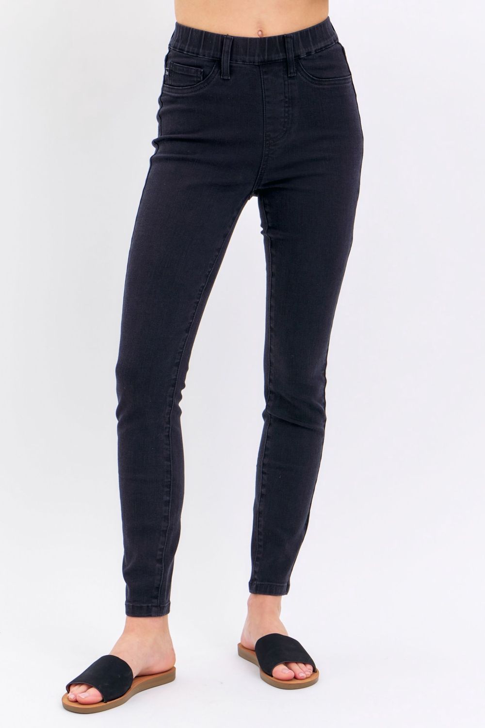 HW Pull on Skinny Jeans, Size: 1, Colour: Black