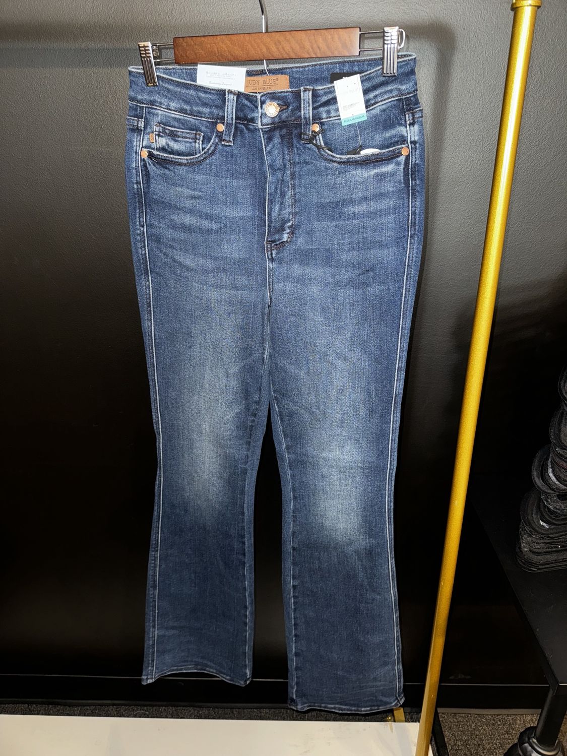 Plus HW Tummy Control Embroidered Bootcut