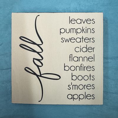 Fall Favorites Sign