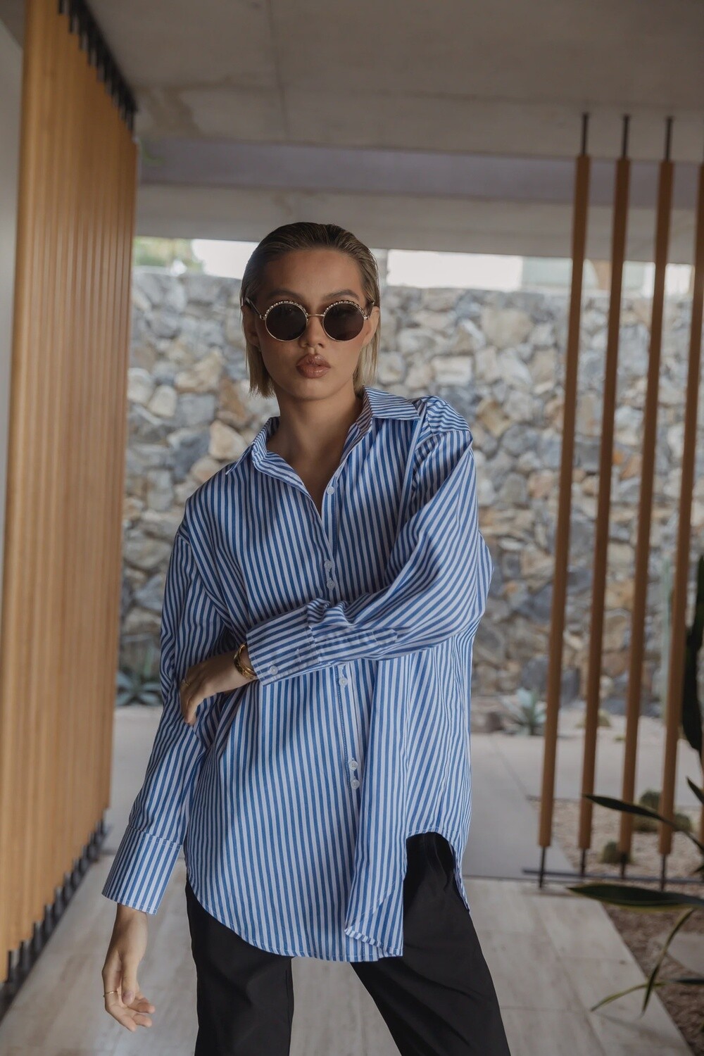 Alexandra Austin  Shirt Blue Stripe (bright)