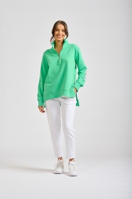 EST1971 The Collar Sweatshirt Bright Green / Floral