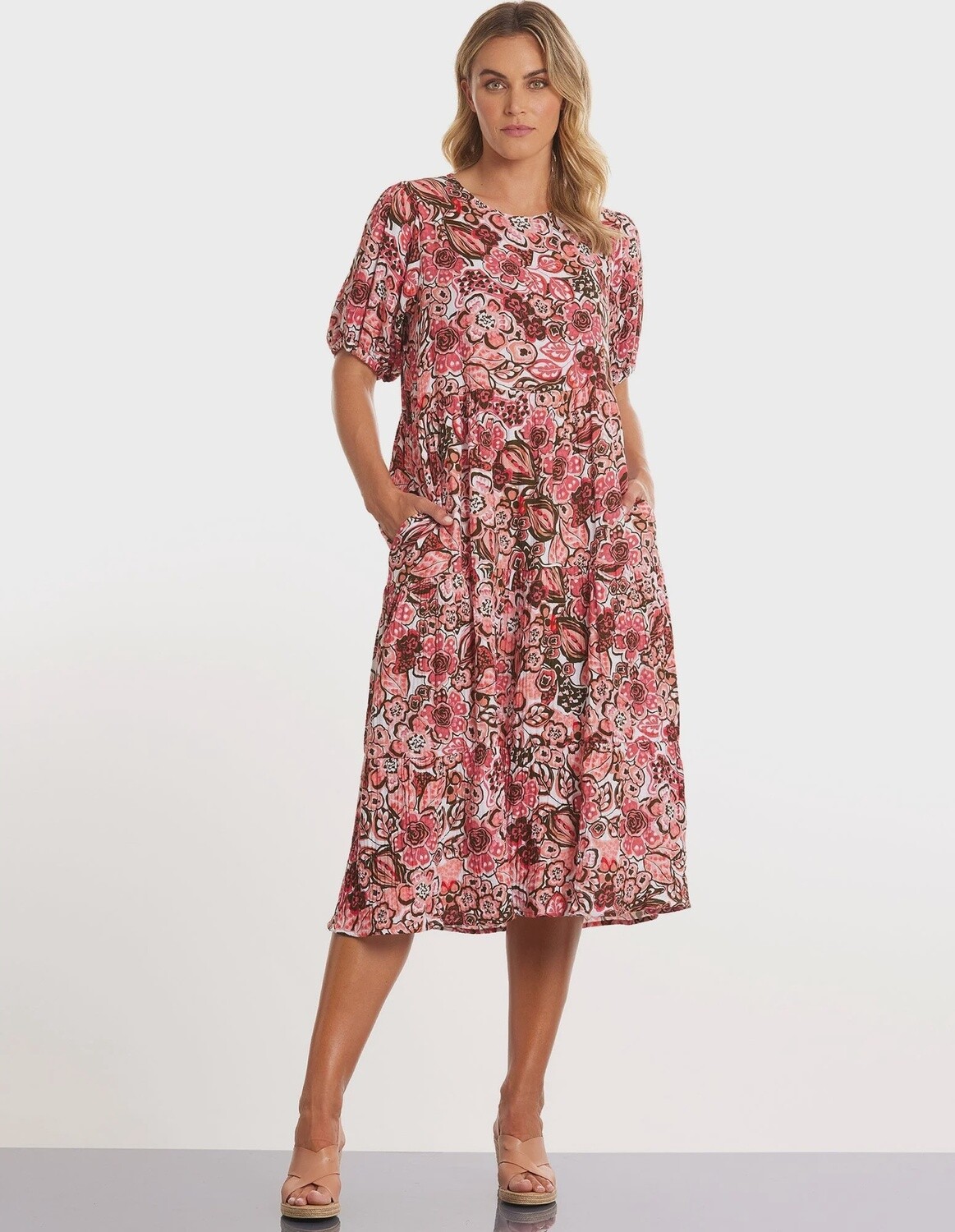 Marco Polo Floral Tapestry Dress, Size: 14