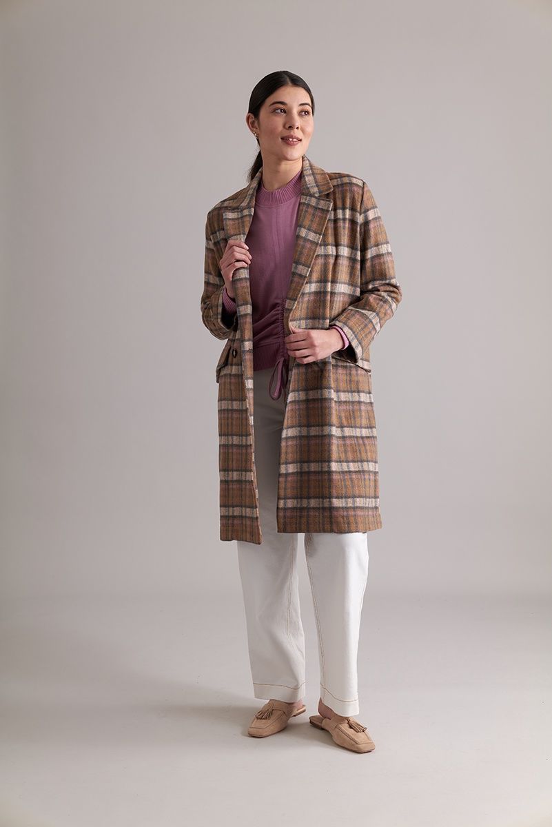 Foil Play the Long Game Coat Lupine Check