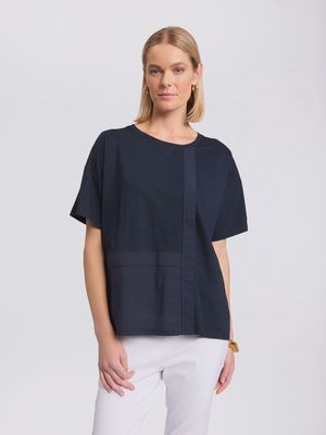 Marco Polo S/S Spliced Tee Navy