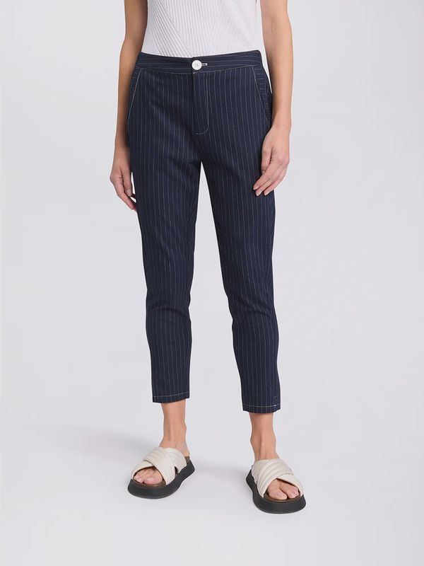 Marco Polo Pinstripe Pant Navy