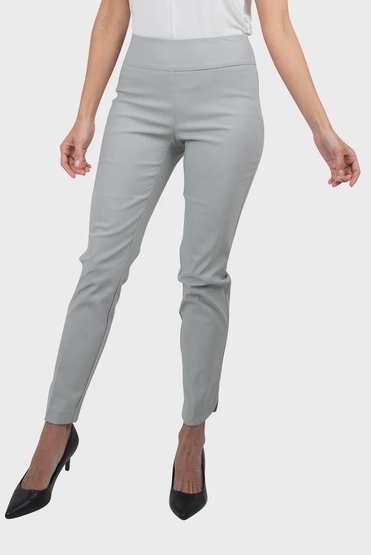 UP! Basic 28 Inch Petal Slit Pant Dove Grey S24