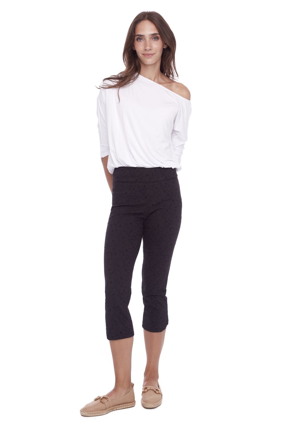 Up! 23inch Techno Crop Pant Black S24