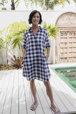 See Saw Shirtmaker Dress Black/Natural