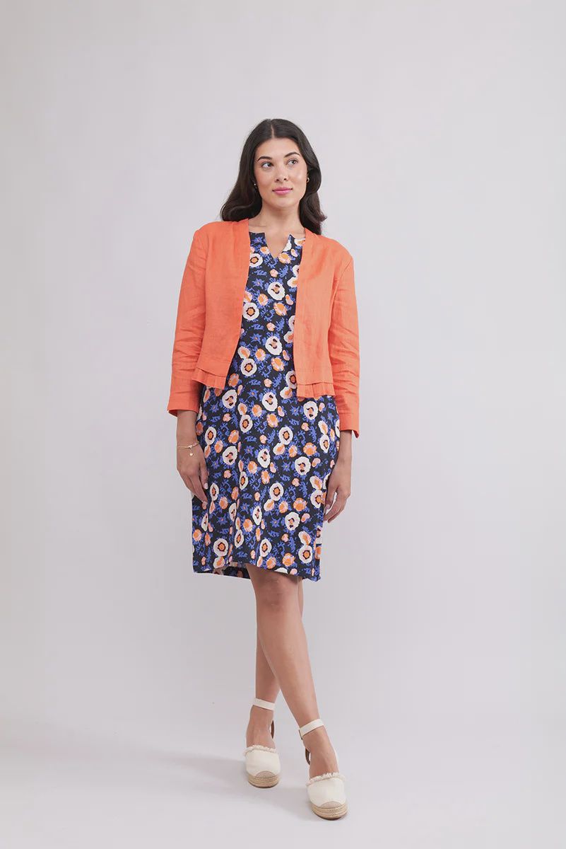 Foil Pleats Dream Jacket Nectarine
