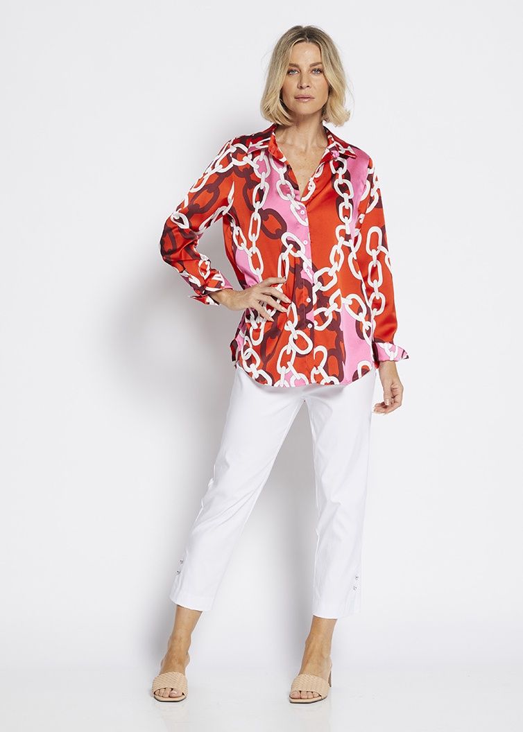 Philosophy Hill L/S Classic Shirt Red Link