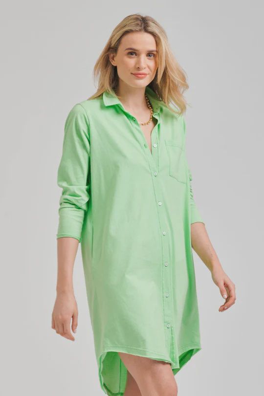 Shirty Raw Soft Jersey Dress Apple Green