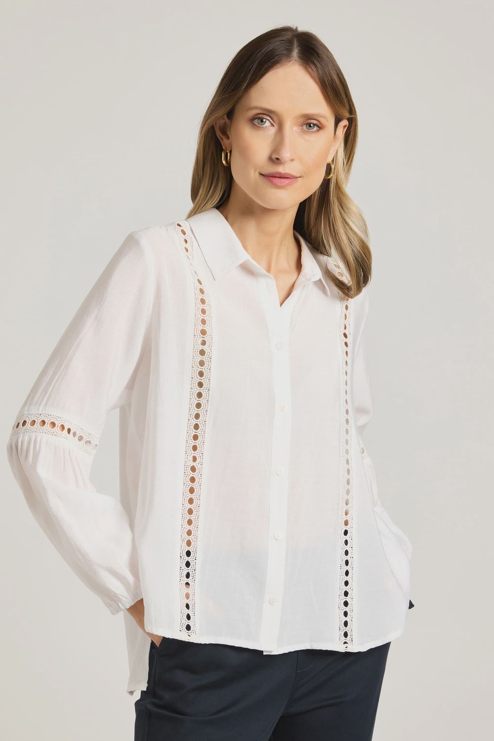 Yarra Trail Jasmine Shirt White