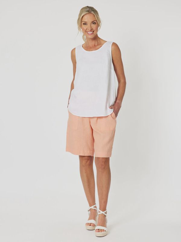 Gordon Smith Bianca Button Back Tank White