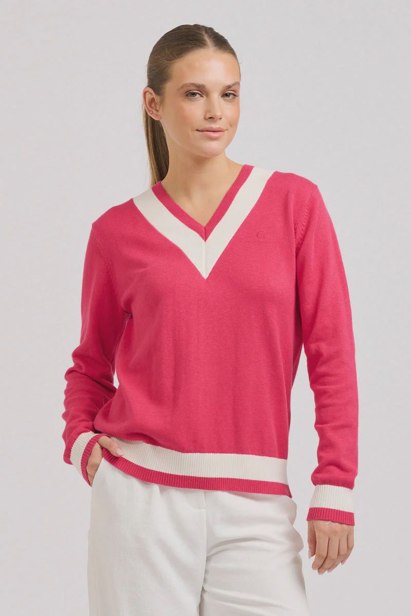 Club Berkshire Sweater Raspberry