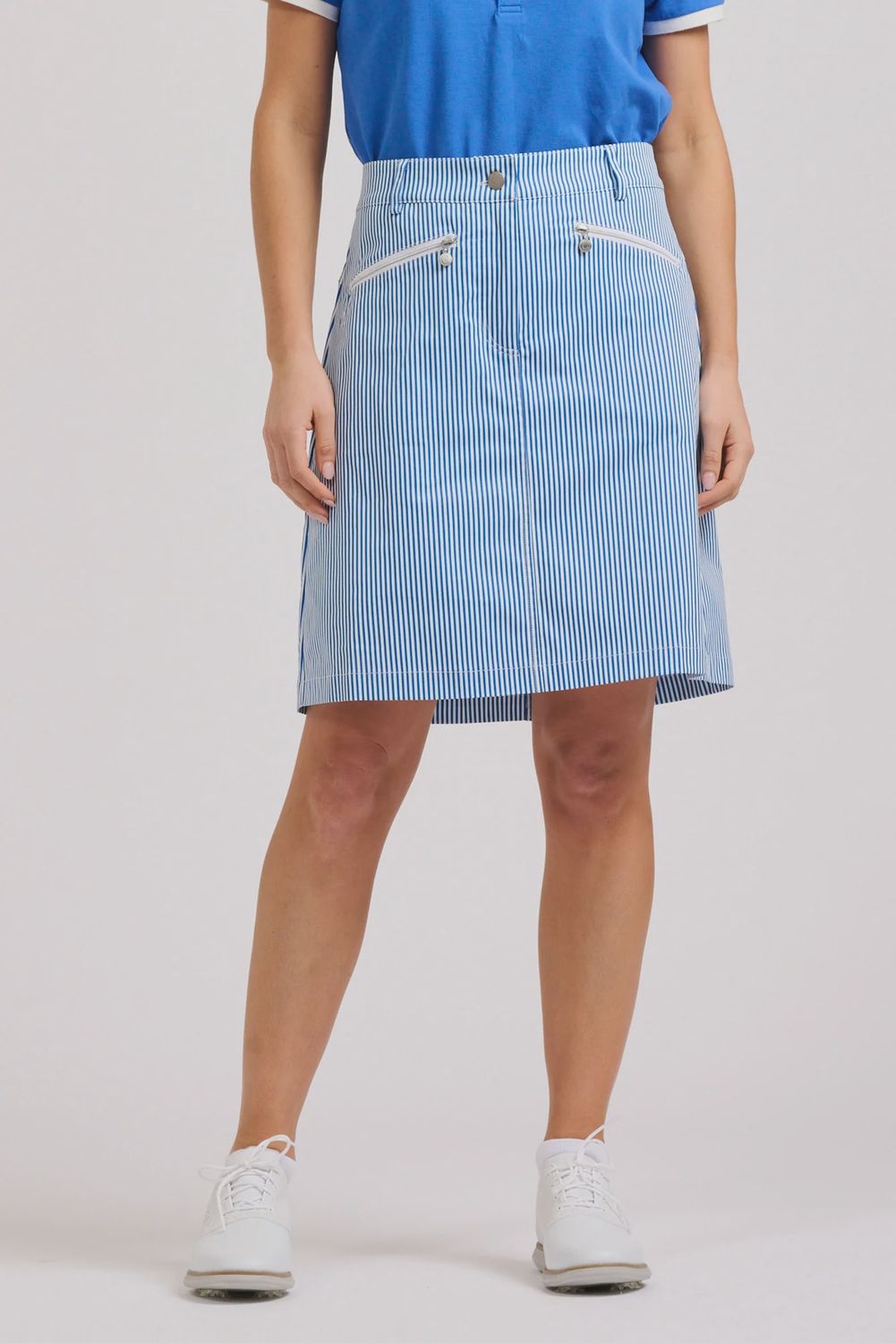 Club Portsea Skort Colbalt Blue Stripe