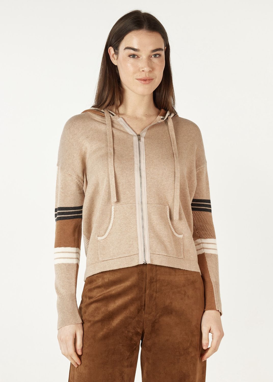 Zaket &amp; Plover Multi Media Hoodie Oat