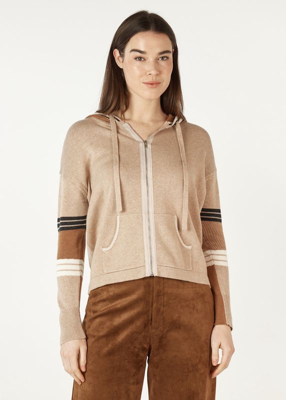 Zaket &amp; Plover Multi Media Hoodie Oat