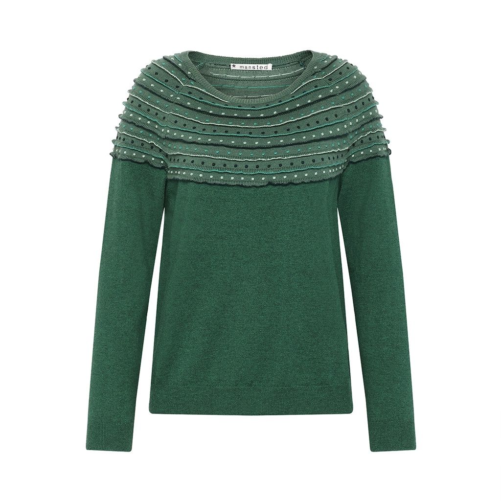 Mansted Jo Merino Cotton Emerald Jumper