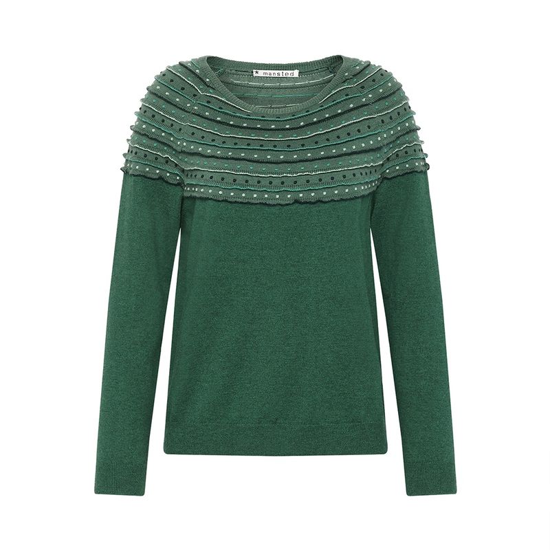 Mansted Jo Merino Cotton Emerald Jumper