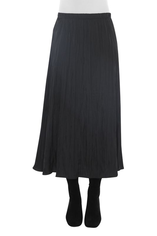 Jump Pleated Pull on Skirt Black
